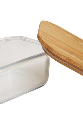 Orsina Freska 800ml Glass Food Container with Airtight Bamboo Lid