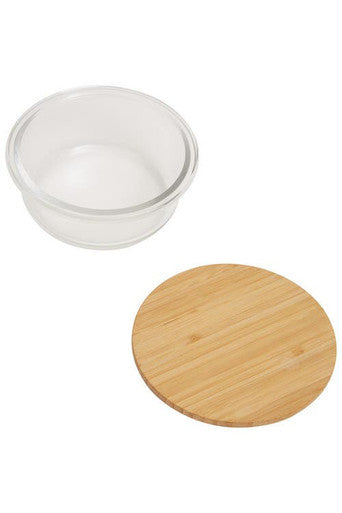 Orsina Freska 400ml Glass Food Container with Airtight Bamboo Lid