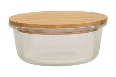 Orsina Freska 620ml Glass Food Storage Container with Bamboo Lid