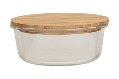 Orsina Freska 950ml Glass Food Storage Container with Bamboo Lid