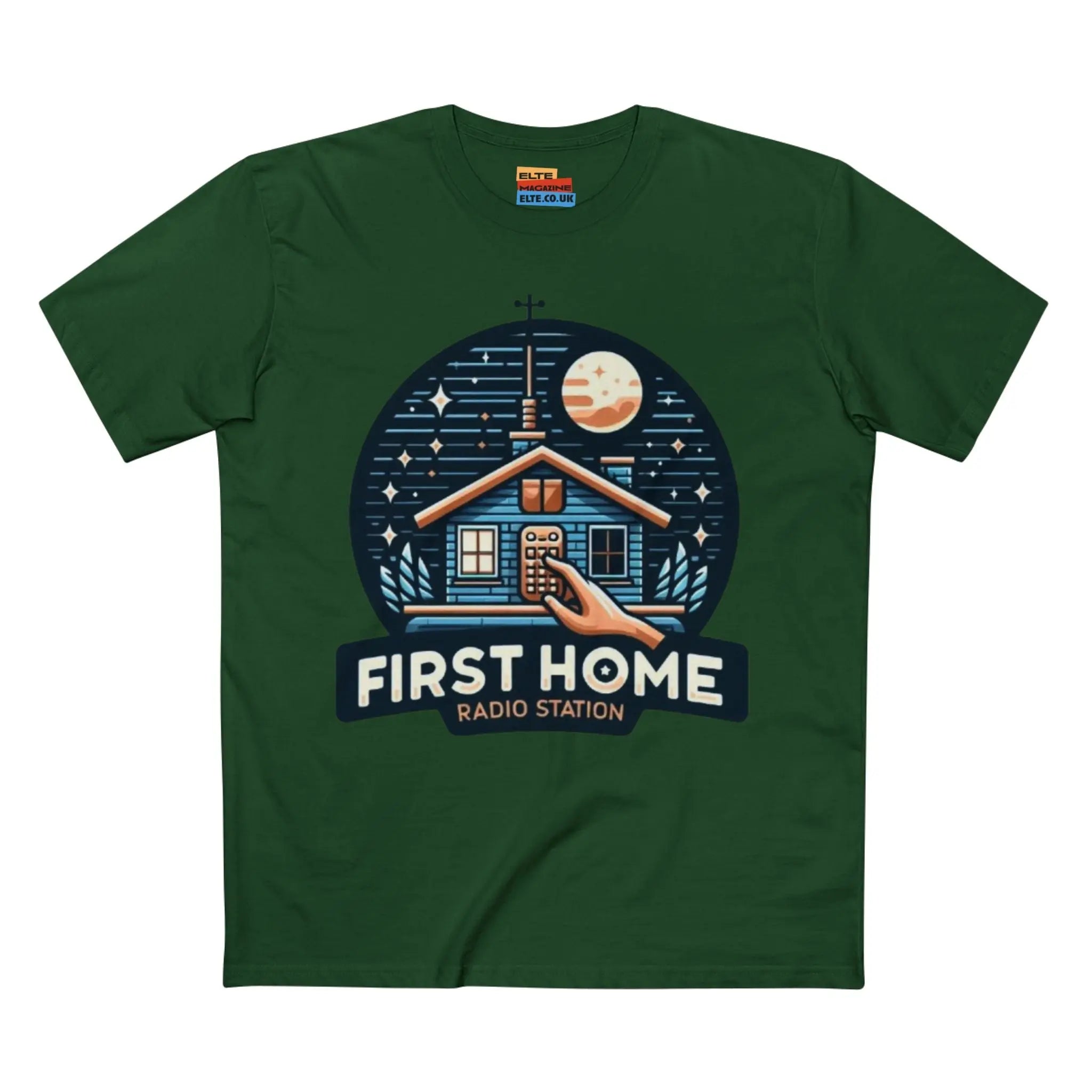 First Home Radio Station Graphic Tee - Celebrate Unity and Nostalgia