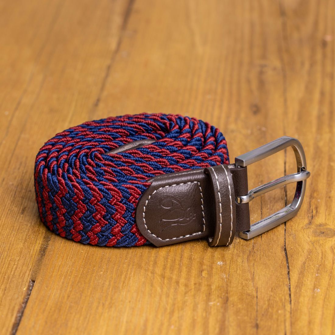 Swole Panda Burgundy Zigzag Woven Belt – Recycled Elasticated Unisex