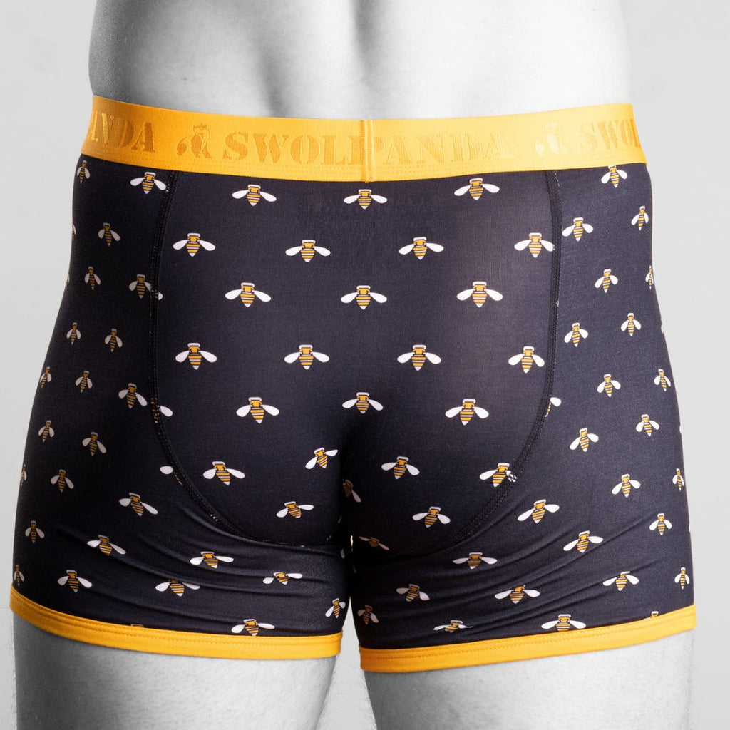 Swole Panda Bamboo Boxers – Breathable Anti-Chafe Bumblebee Underwear