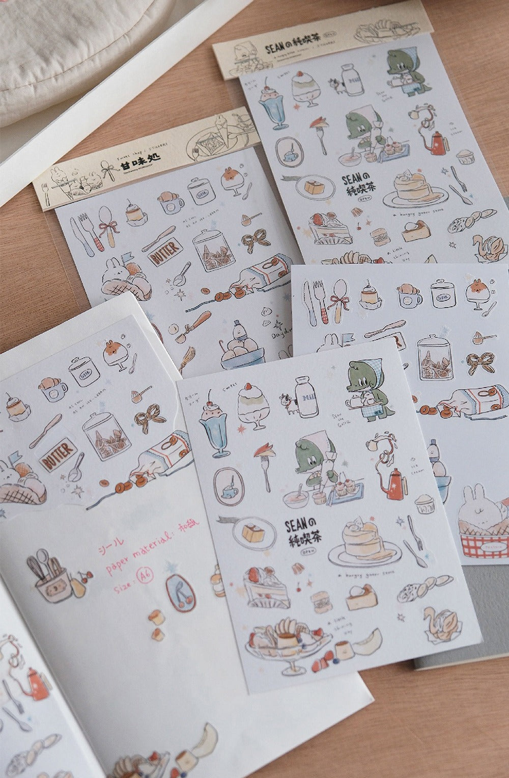Afternoon Tea Washi Sticker Sheet - A Gator Life Cute Journaling Decor