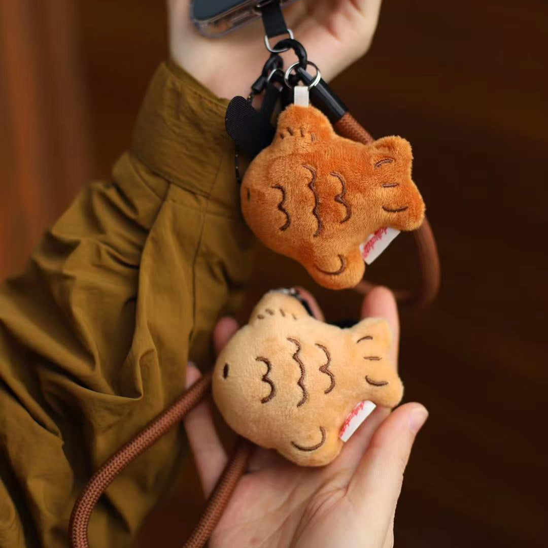 LuLuFun Studio Mini Taiyaki Plush Bag Charm | Kawaii Food Keychain