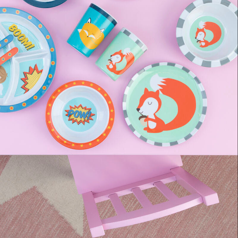 Orsina Mimo Kids Susie Squirrel Dinner Set | 3-Piece Toddler Tableware