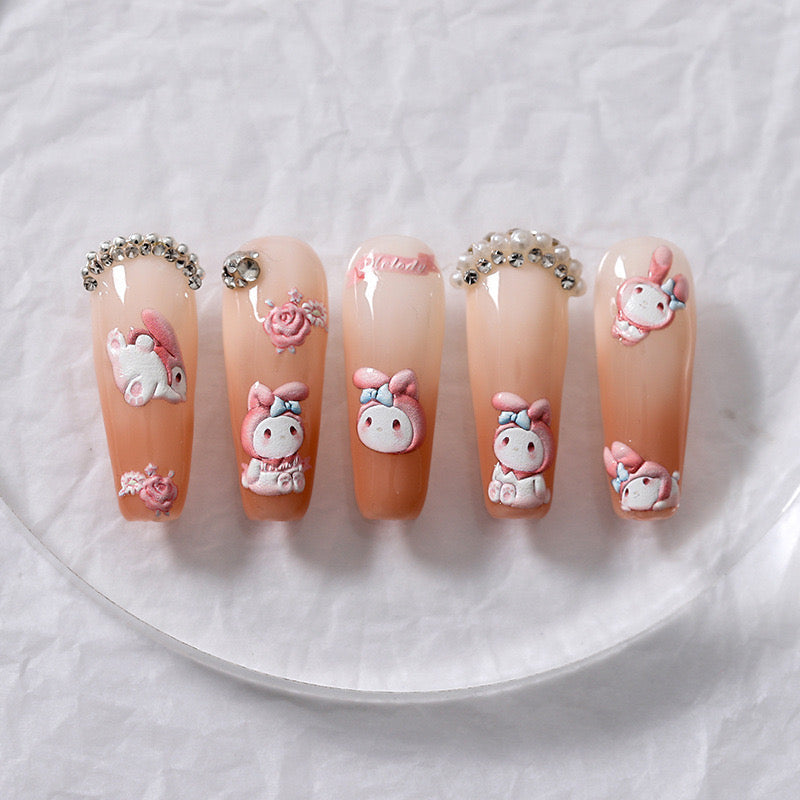 LuLuFun Studio Melody Cartoon Nail Art Stickers - Cute Deco Decals