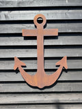 Rustic Warehouse Norfolk Large Rusty Metal Anchor Garden Wall Decoration