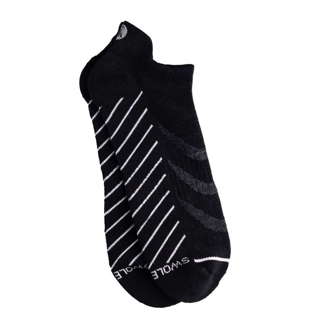Swole Panda Black Performance Trainer Socks – Breathable Bamboo Athletic