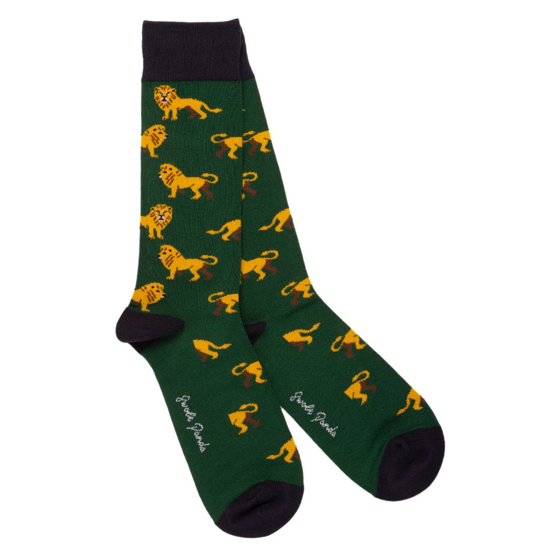 Swole Panda Men's Zoo Animal Bamboo Socks Gift Box – 4 Pair Set