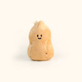 LuLuFun Studio Peanut Plush Bag Charm – Soft Beige Keychain Accessory