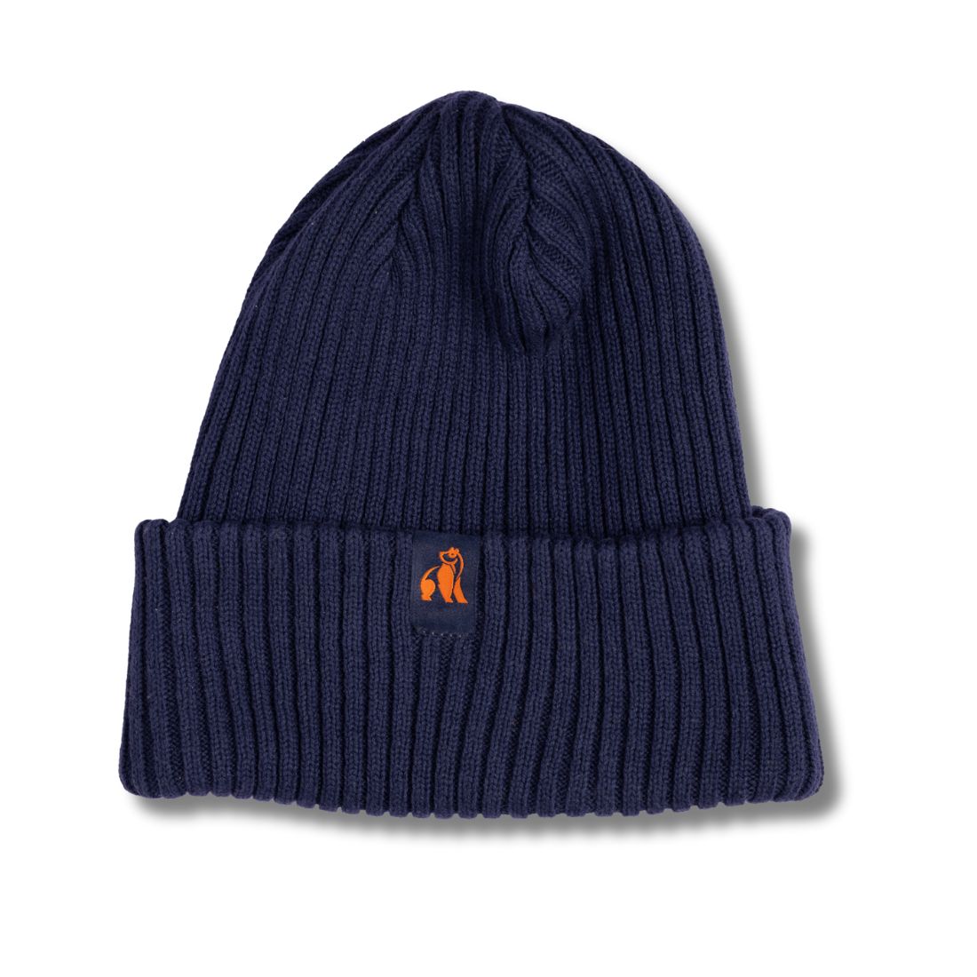 Swole Panda Organic Cotton Beanie – Sustainable Unisex Hat in Navy