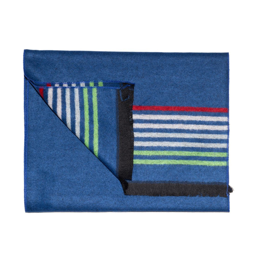 Swole Panda Navy Fine Stripe Bamboo Scarf – Sustainable & Breathable