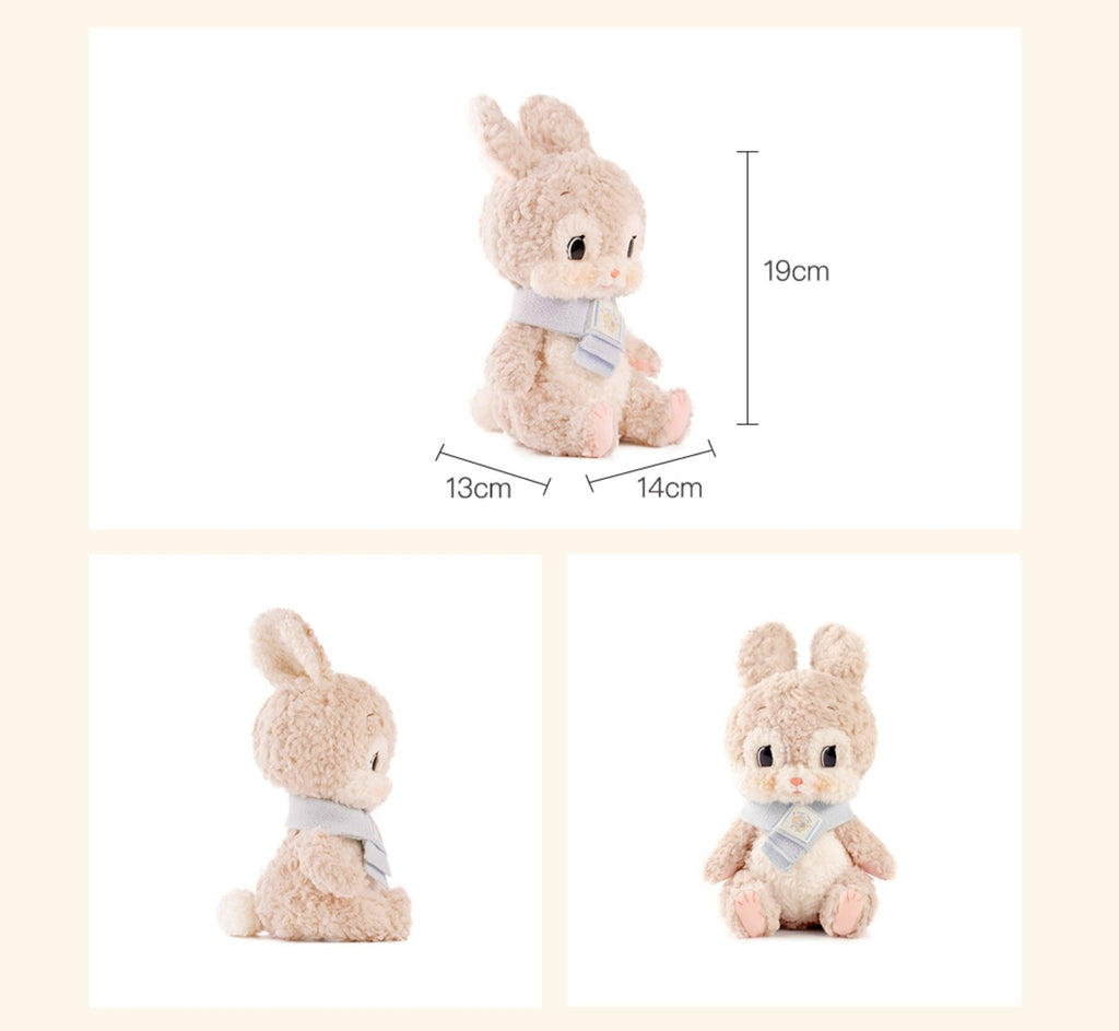 LuLuFun Studio Little Luna Handmade Boucle Bunny Plush Toy – Soft White