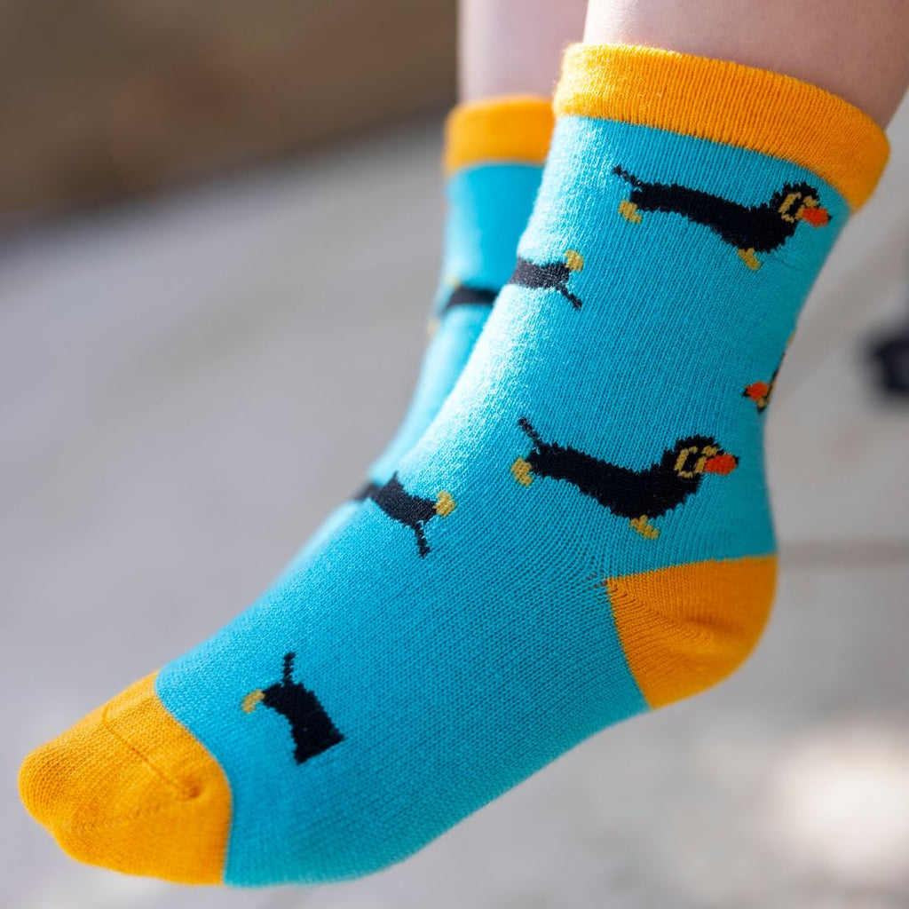Swole Panda Children's Sausage Dog Bamboo Socks – Seamless & Sustainable