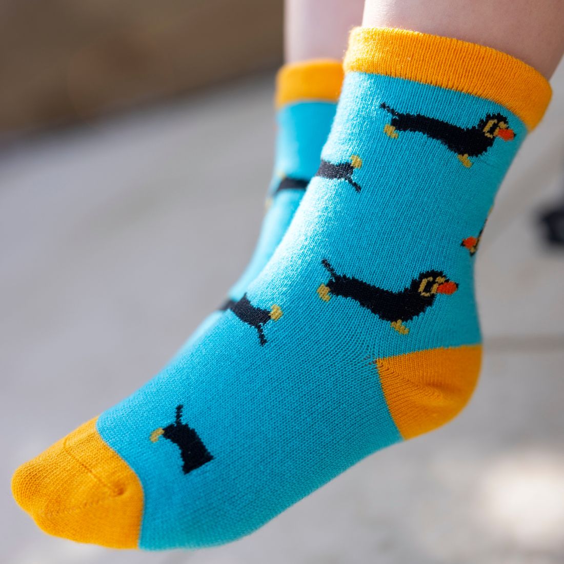 Swole Panda Children's Sausage Dog Bamboo Socks – Seamless & Sustainable