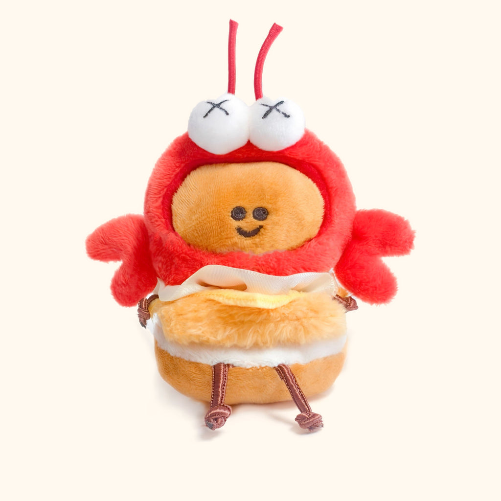 LuLuFun Studio Mini Burger Plush Keychain – Kawaii Bag Charm Toy