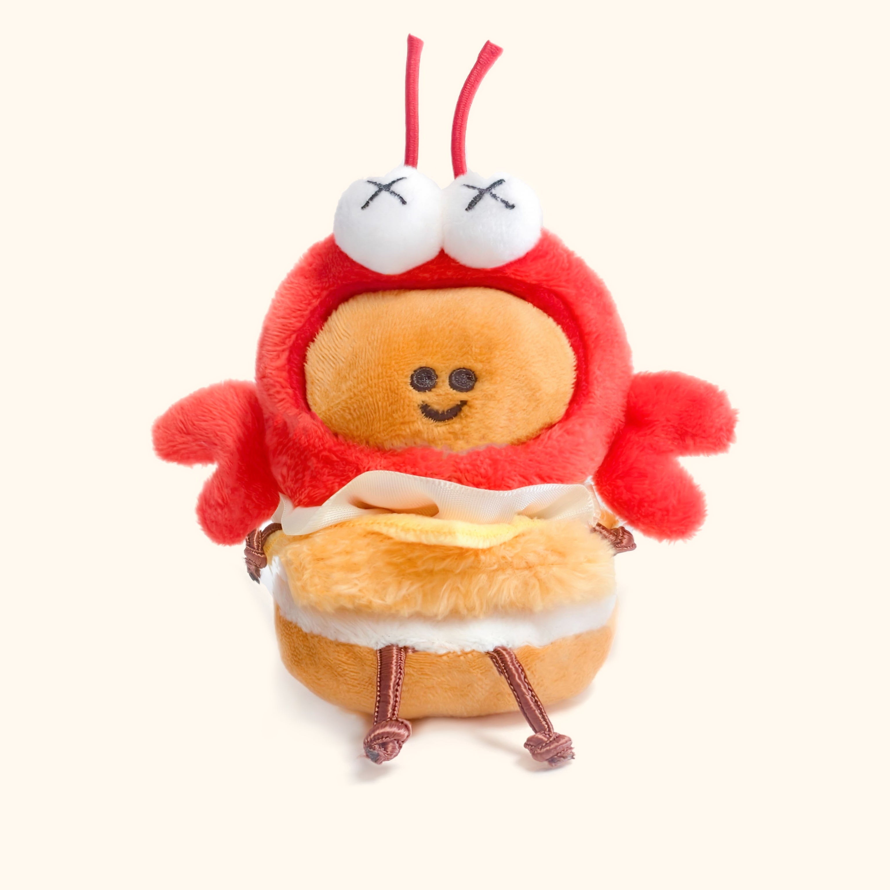 LuLuFun Studio Mini Burger Plush Keychain – Kawaii Bag Charm Toy