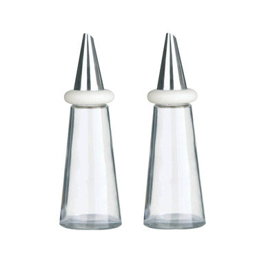 Orsina Glass Oil and Vinegar Set – Cream Plastic and Stainless Steel