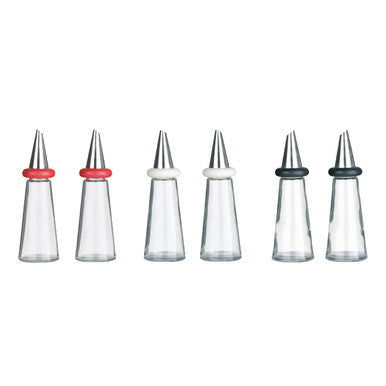 Orsina Glass Oil and Vinegar Set – Cream Plastic and Stainless Steel
