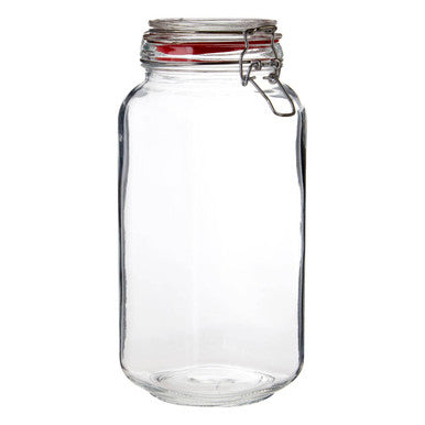 Orsina Luca Deli 2000ml Airtight Glass Storage Jar for Pantry