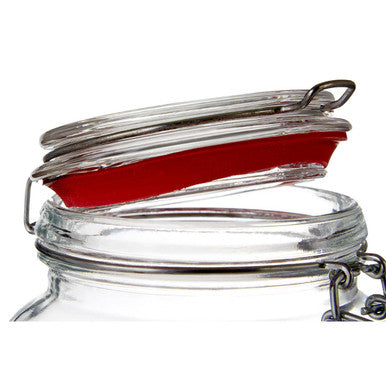 Orsina Luca Deli 2000ml Airtight Glass Storage Jar for Pantry
