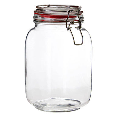 Orsina Luca Square 1500ml Deli Jar – Airtight Glass Food Storage