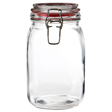 Orsina Luca Square 1500ml Deli Jar – Airtight Glass Food Storage