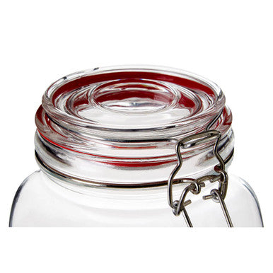 Orsina Luca Square 1500ml Deli Jar – Airtight Glass Food Storage