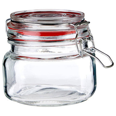 Orsina Luca Square 500ml Deli Jar – Airtight Glass Pantry Storage