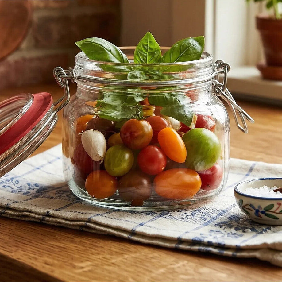 Orsina Luca Square 500ml Deli Jar – Airtight Glass Pantry Storage