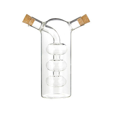 Orsina Montela Dual Chamber Glass Oil and Vinegar Pourer Bottle