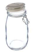 Orsina Diego Glass Biscuit Jar 1500ml – Airtight Storage with Ceramic Lid