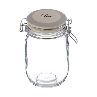 Orsina Diego Tea Glass Storage Jar – 1000ml Airtight Ceramic Lid