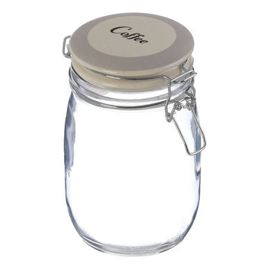 Orsina Diego Glass Coffee Storage Jar – 1000ml Airtight Kitchen Canister