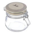 Orsina Salt Glass Storage Jar 500ml – Airtight Ceramic Lid & Clip Lock