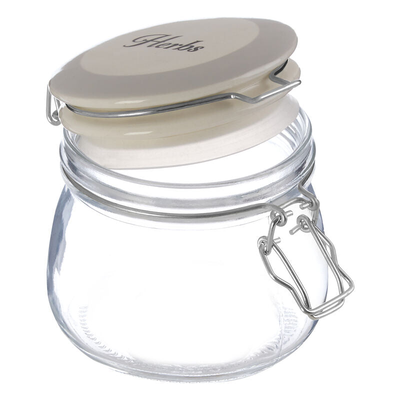 Orsina Diego Herbs Glass Storage Jar 500ml – Airtight Spice Container
