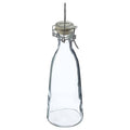 Orsina Diego Glass Water Bottle – 1000ml Clear Carafe with Clip-Top Lid