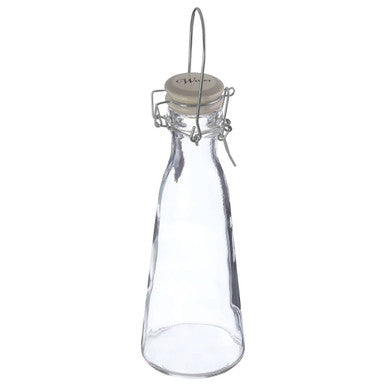 Orsina Diego Glass Water Bottle – 1000ml Clear Carafe with Clip-Top Lid