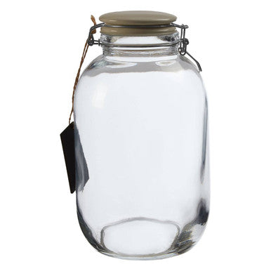 Orsina Grocer Large Glass Storage Jar – 4200ml Airtight Food Canister