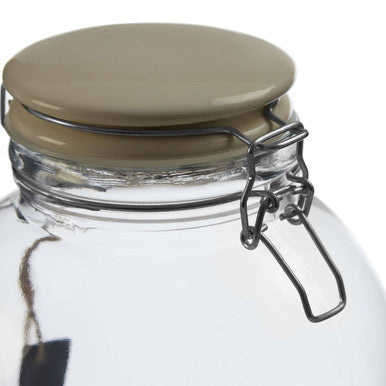 Orsina Grocer Large Glass Storage Jar – 4200ml Airtight Food Canister