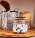 Orsina Appert Glass Storage Jar with Airtight Pine Wood Lid - 500ml