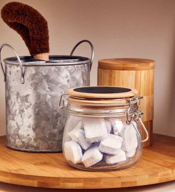 Orsina Appert Glass Storage Jar with Airtight Pine Wood Lid - 500ml