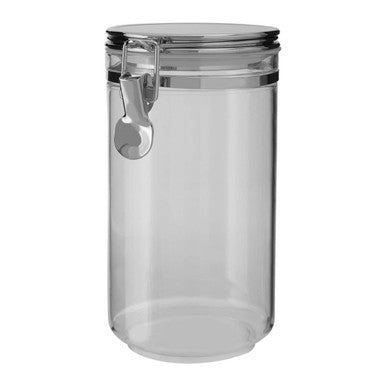 Orsina Gozo Airtight Glass Jar with Silver Clip Lid - 1100 ml