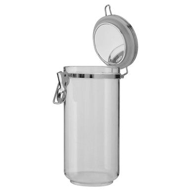 Orsina Gozo Airtight Glass Jar with Silver Clip Lid - 1100 ml