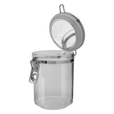 Orsina Gozo 800ml Glass Food Storage Jar with Silver Airtight Lid