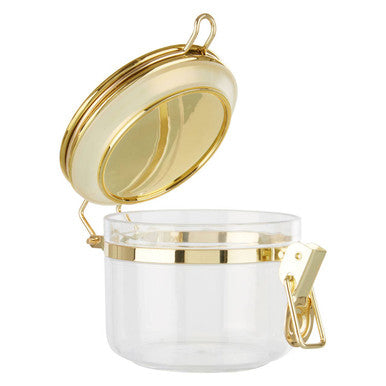 Orsina Gozo Glass Storage Jar with Gold Airtight Lid - 450 ml