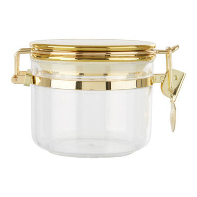 Orsina Gozo Glass Storage Jar with Gold Airtight Lid - 450 ml