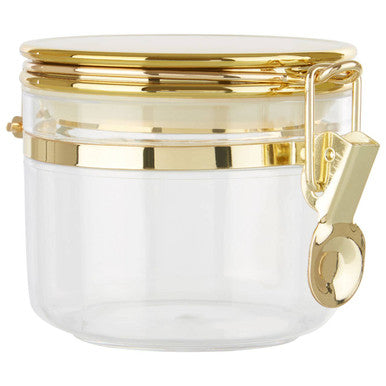 Orsina Gozo Glass Storage Jar with Gold Airtight Lid - 450 ml