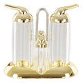 Orsina Gozo Gold 4-Piece Condiment Set | Oil, Vinegar, Salt & Pepper